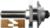 MAGNATE S9001 Stile & Rail (Cope and Stick) Reversible 1/2" Shank Router Bit For 3/4" to 7/8" Material - Ogee Profile; 7/8" Cutting Height; BR-06 Bearing; 1-1/2" Shank Length, 1-5/8" Overall Diameter, 2-Flute Carbide Tipped
