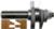 MAGNATE S9004 Stile & Rail (Cope and Stick) Reversible 1/2" Shank Router Bit For 3/4" to 7/8" Material - Bevel Profile; 7/8" Cutting Height; BR-06 Bearing; The angle that forms the inside edge next to the center is 14 degree