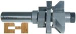 MAGNATE S9006 Stile & Rail (Cope and Stick) Reversible 1/2" Shank Router Bit For 3/4" to 7/8" Material - V-Groove Profile; 3/4" Cutting Height; BR-06 Bearing; 1-1/2" Shank Length, 1-5/8" Overall Diameter, 2-Flute Carbide Tipped