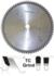 Magnate SC1416 Special Cut-Off Saw Blades, TC Grind, 1" Bore - 14" Diameter; 60 Tooth; 10 degree Hook; .155" Kerf; .110" Plate; Carbide Tipped