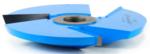 Amana SC408 Ogee Raised Panel Shaper Cutter For 3/4" Material - 1/2" & 3/4" Bore; 11/16" Cutting Height; 4-15/16" Overall Diameter; 1-31/32", 1-3/8" Radius; Optional Rub Collar: C-004; 23-Degree Shallow Ogee; Horizontal, 3-Wing, Carbide Tipped