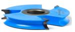 Amana SC424 Bullnose Shaper Cutter - 5/16" Bead Height; 1/2" & 3/4" Bore; 5/32" Radius; 3" Overall Diameter; 7/16" Cutting Height; C-019 Rub Collar; Wainscot with bead cutter; 3-Wing, Carbide Tipped