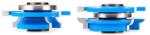 Amana SC440 Concave Cabinet Door Stile & Rail Set - 3/4" Material Thickness; 1/2" & 3/4" Bore; 1/4" Width x 11/16" Depth Tongue; 1" Cutting Height; 15/64" Radius; 3-3/32" Overall Diameter; 2-Piece Carbide Tipped 3-Wing