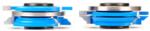 Amana SC442 Ogee Cabinet Door Stile & Rail Set - 1/2" & 3/4" Bore; 1/4" Width x 7/16" Depth Tongue; 1" Cutting Height; 5/16", 3/16" Radius; 2-11/16" Overall Diameter; For 3/4" Material, 2-Piece Carbide Tipped 3-Wing