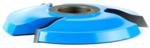 Amana SC530 Decorative Raised Panel Shaper Cutter For 5/8" Material - 5/8" Cutting Height; 1-1/2" Reveal ; 1" & 1-1/4" Bore; 5-1/2" Overall Diameter; 1-5/16", 1-15/16" Radius; Optional Rub Collar: C-017; 28 Degree