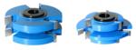 Amana SC554 Tongue & Groove Cabinet Door Stile & Rail Set - 5/8" to 1" Material Thickness; 1/2" & 3/4" Bore; 1/4" Width x 7/16" Depth Tongue; 1" Cutting Height; 2-3/4" Overall Diameter; Optional Rub Collar: C-008; 2-Piece Carbide Tipped 3-Wing