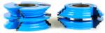 Amana SC584 Bead & Cove Stile & Rail Set - 1-3/8" Material Thickness; 1" & 1-1/4" Bore; 1/4" Width x 9/16" Depth Tongue; 1-5/8" Cutting Height; 13/32" Radius; 3-9/16" Overall Diameter; For Cabinet Door; 2-Piece Carbide Tipped 3-Wing