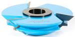 Amana SC619 Lock Miter Shaper Cutters - 1" Cutting Height; 45 Degree; 1" & 1-1/4" Bore; 4-17/32" Overall Diameter; C-017 Rub Collar; 3-Wing, Carbide Tipped