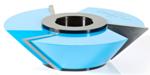 Amana SC621 Bevel Shaper Cutter - 45 Degree; 1" Cutting Height; 1" & 1-1/4" Bore; 4" Overall Diameter; C-050 Rub Collar; 3-Wing, Carbide Tipped