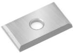 Amana SCK-20 Straight 1-Hole Insert Knife - 2 Cutting Edges; 20mm Length; 12mm Width; 1.5mm Thickness; 4mm Hole Diameter; 35 Degree Bevel; For Softwood/Hardwood; Solid Carbide