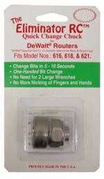 Magnate SHA0101 The Eliminator RC Quick Change Chuck - DeWalt&reg Routers; 616, 618 & 621 Models