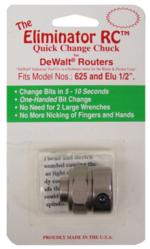 Magnate SHA0102 The Eliminator RC Quick Change Chuck - DeWalt&reg Routers; 625 & Elu 1/2" Models; Also fits Festool&reg, Fein&reg, Freud&reg, Trend&reg routers