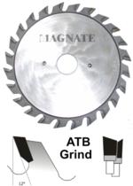 Magnate SS1220 Split Scoring Circular Saw Blades - 120mm Diameter; 2x12 Tooth; 20mm Bore; ATB Grind; 12 degree Hook; 2.8-3.6mm Kerf; 2.0mm Plate