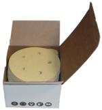 Magnate V55G4 Hook & Loop 5" 5 Hole Discs, 50 Discs/Pack - 40 Grit; Resin Bond Paper Backings; Open Coat