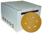 Magnate V66G8 Hook & Loop 6" 6 Hole Discs, 50 Discs/Pack - 80 Grit; Resin Bond Paper Backings; Open Coat
