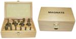 Magnate WB-15 15-Piece Router Bit Set, 1/4" Shank Diameter -
