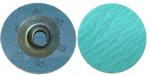Magnate Z2QS2 Type S Zirconia Alumina Quick Change Discs, 50 Discs/Pack - Y-weight, Closed Coat, ResinFibre Backing, Turn-On/Off Plastic Clip; 2" Diameter; 24 Grit
